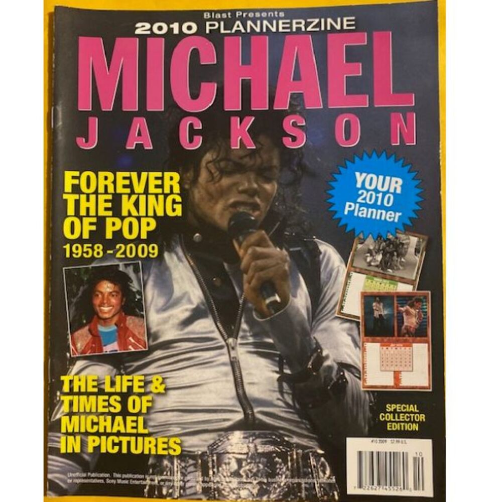 MICHAEL JACKSON 2010 plannerzine FOREVER THE KING OF POP life & times in picture